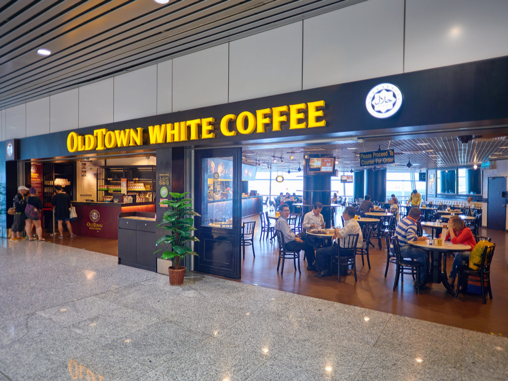 An OldTown White Coffee Outlet